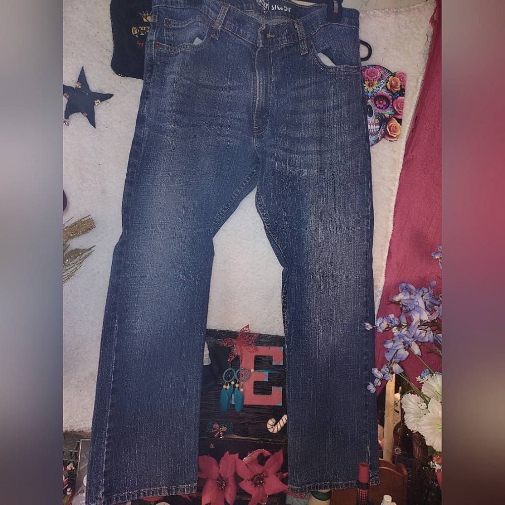 Signature Dark Blue Straight Men's Jeans